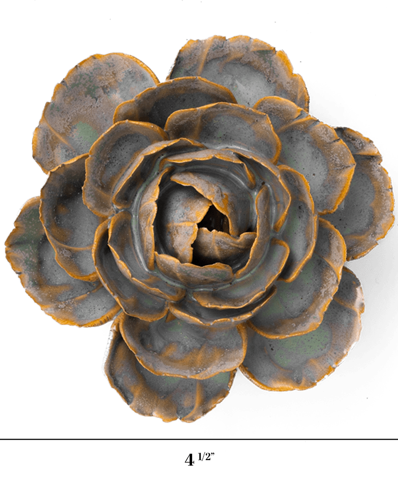 France Ceramic Flower Blue Green Cabbage Flower - Chive UK Wholesale
