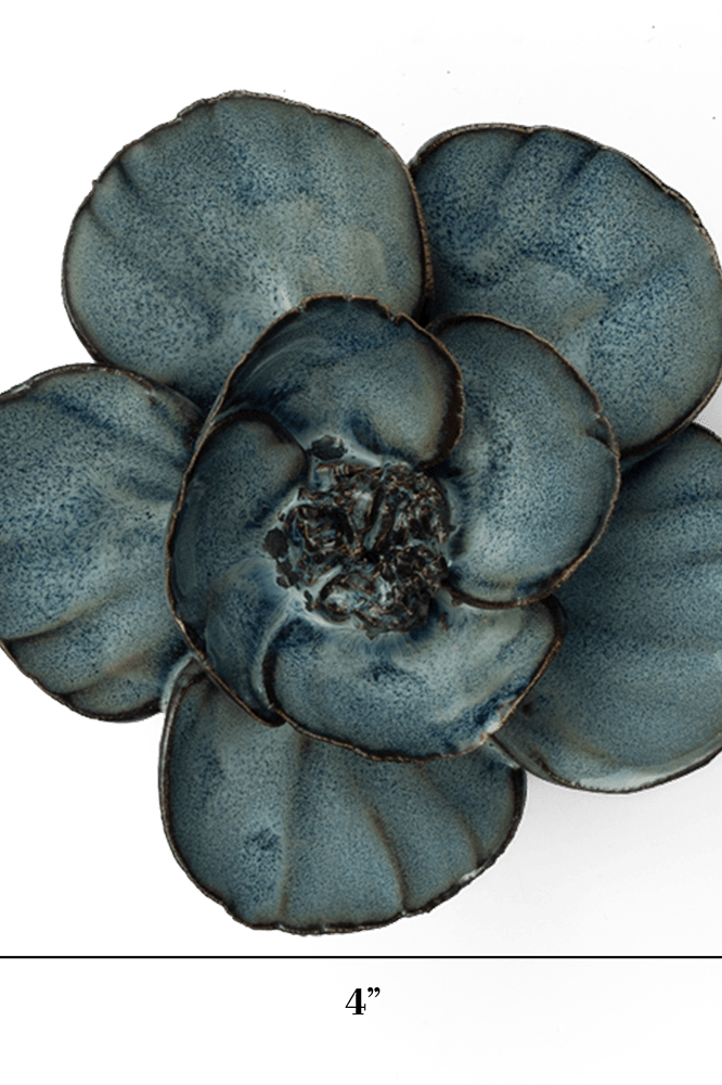 France Ceramic Flower Blue Grey Lotus - Chive UK Wholesale