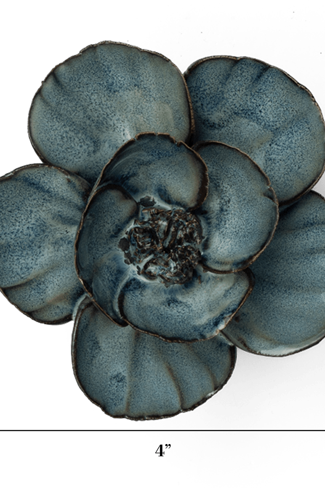France Ceramic Flower Blue Grey Lotus - Chive UK Wholesale