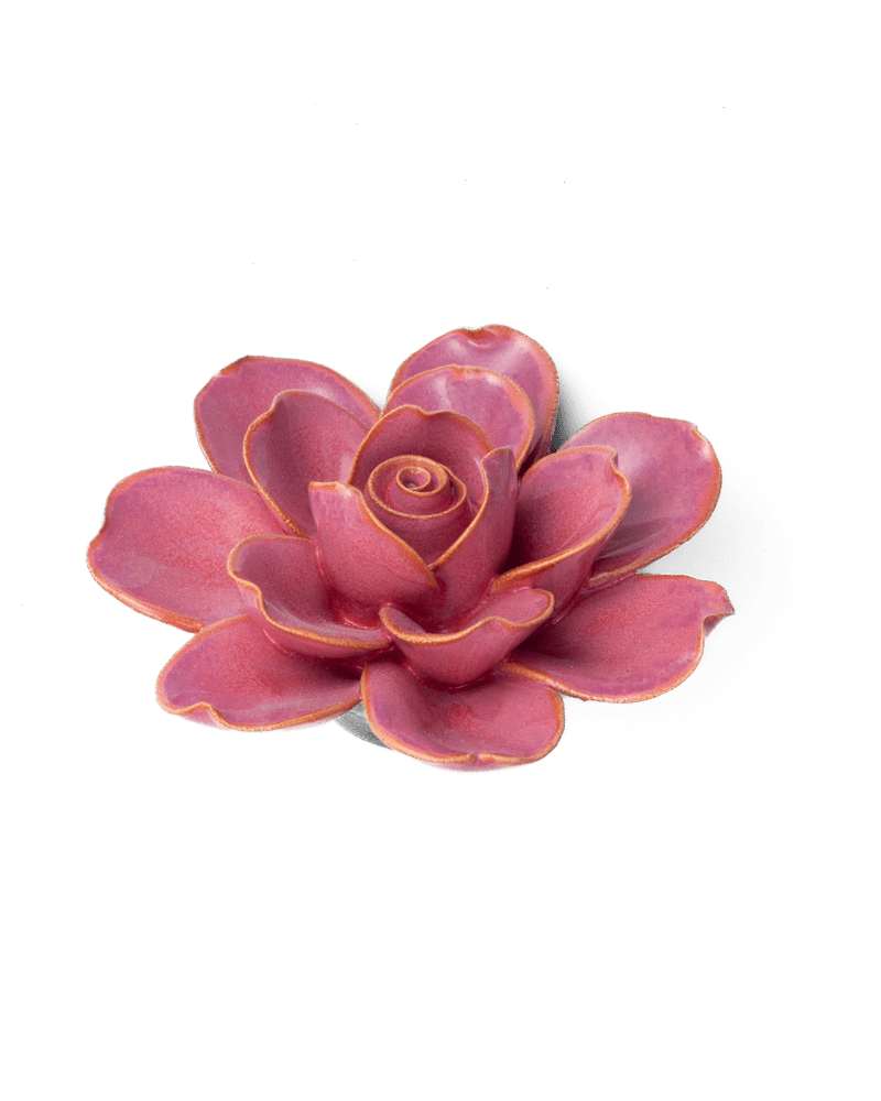 France Ceramic Flower Pink Gardenia - Chive UK Wholesale