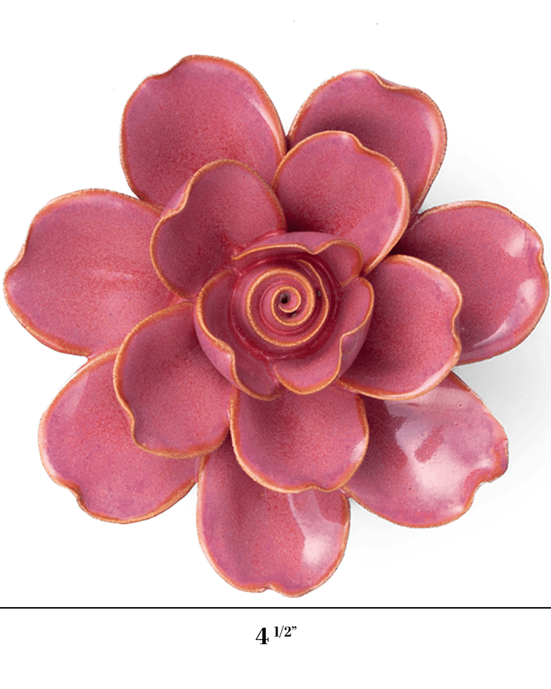 France Ceramic Flower Pink Gardenia - Chive UK Wholesale
