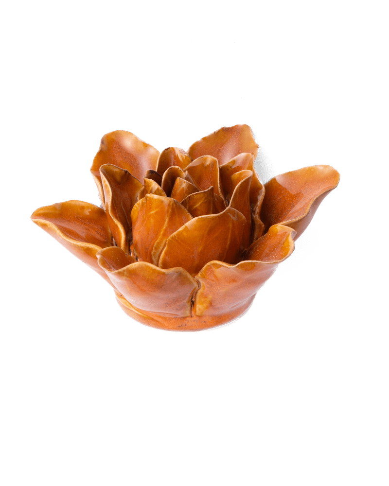 France Ceramic Flower Rust Lily - Chive UK Wholesale