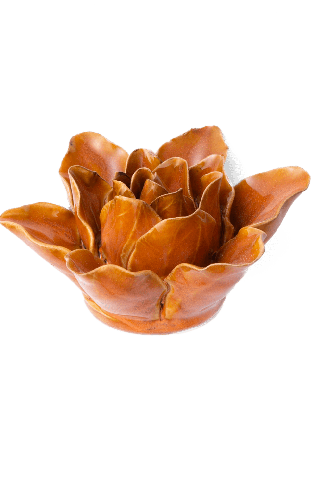 France Ceramic Flower Rust Lily - Chive UK Wholesale