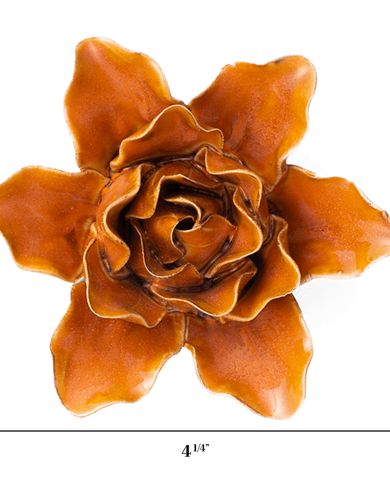 France Ceramic Flower Rust Lily - Chive UK Wholesale