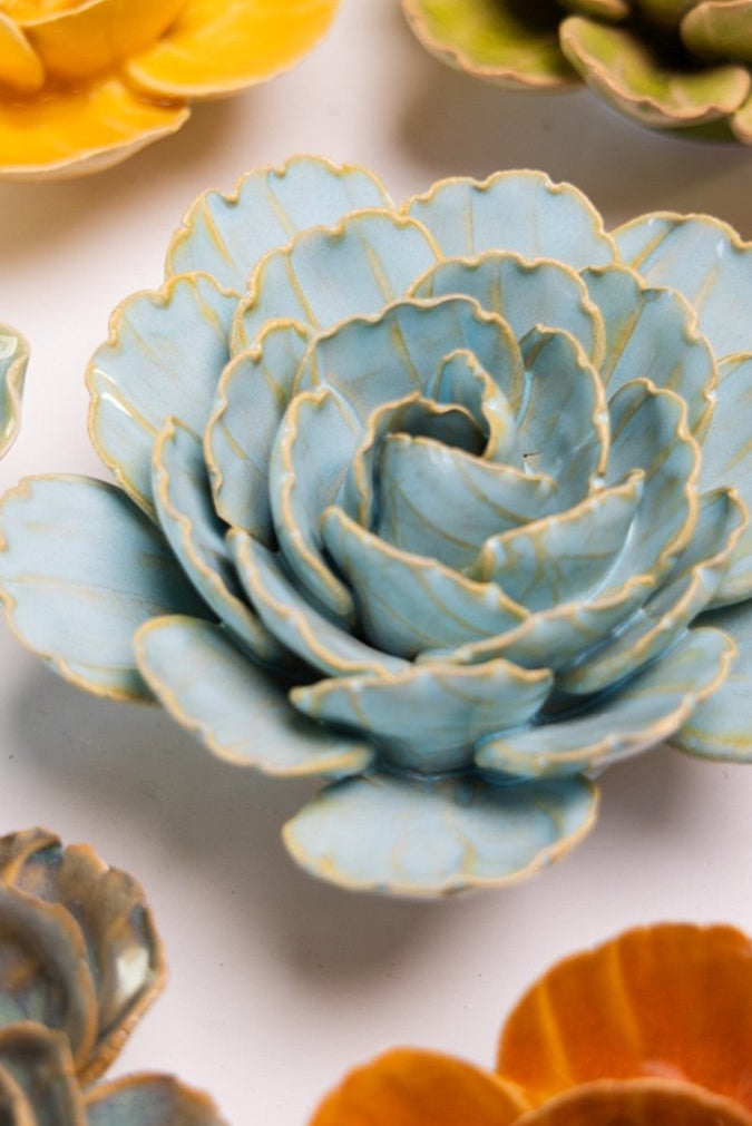 FR11 Robin's Egg Blue Keiko Peony - Chive UK Wholesale