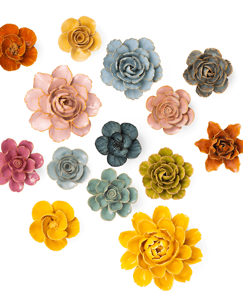 Ceramic Flower France Curated Collection #1 - Chive UK Wholesale