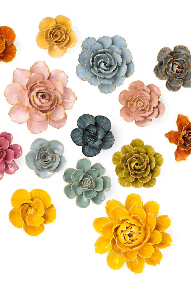 Ceramic Flower France Curated Collection #1 - Chive UK Wholesale