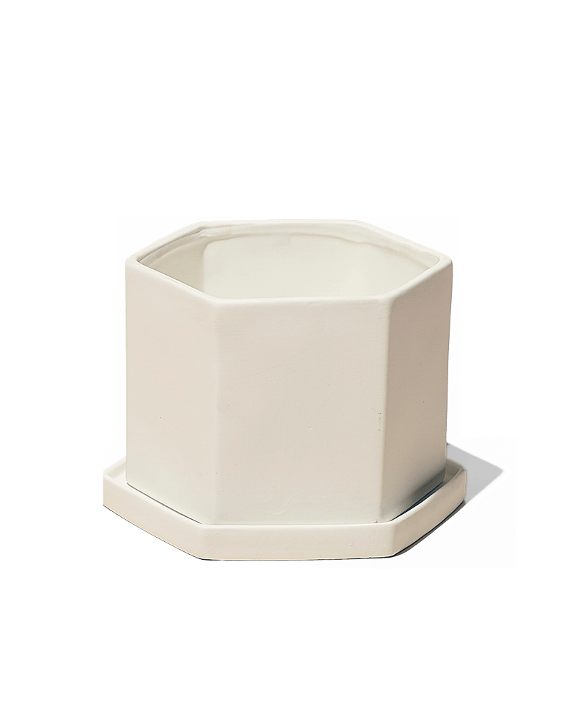 Hexi Porcelain Pot With Drainage Hole - Chive UK Wholesale