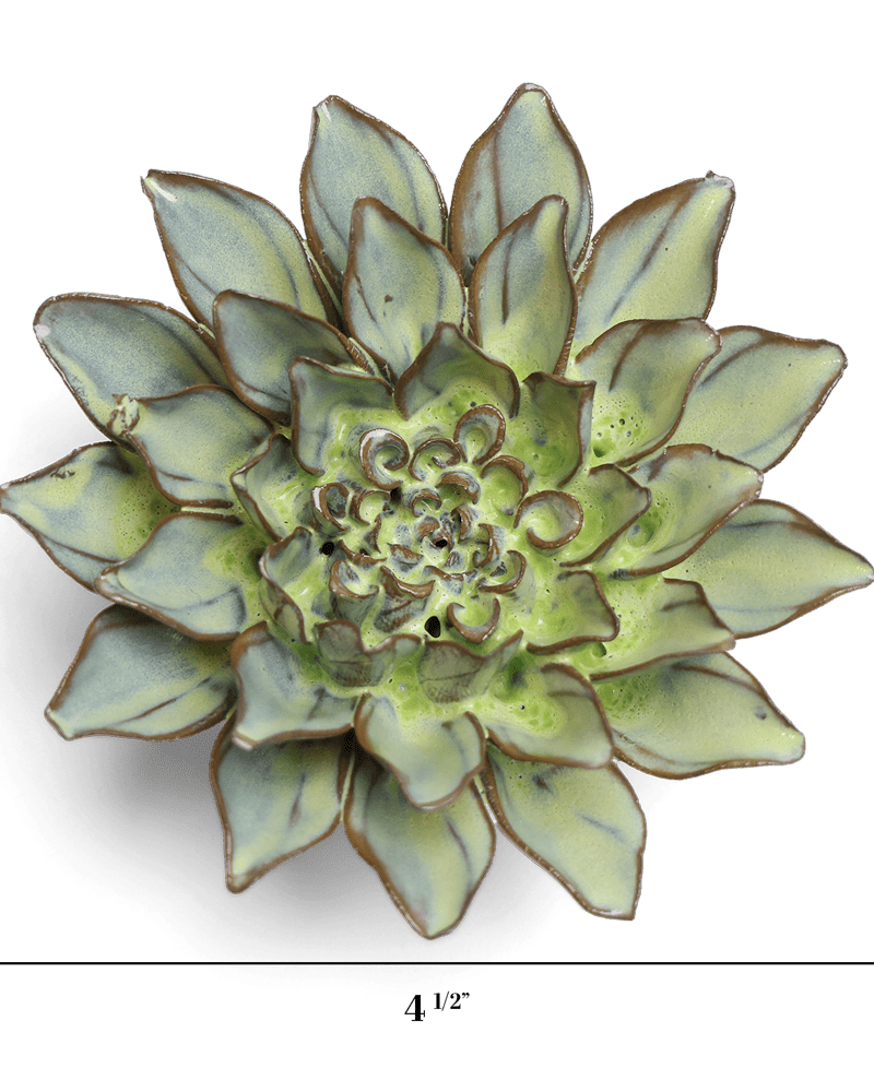 Japan Ceramic Flower Green Aster - Chive UK Wholesale