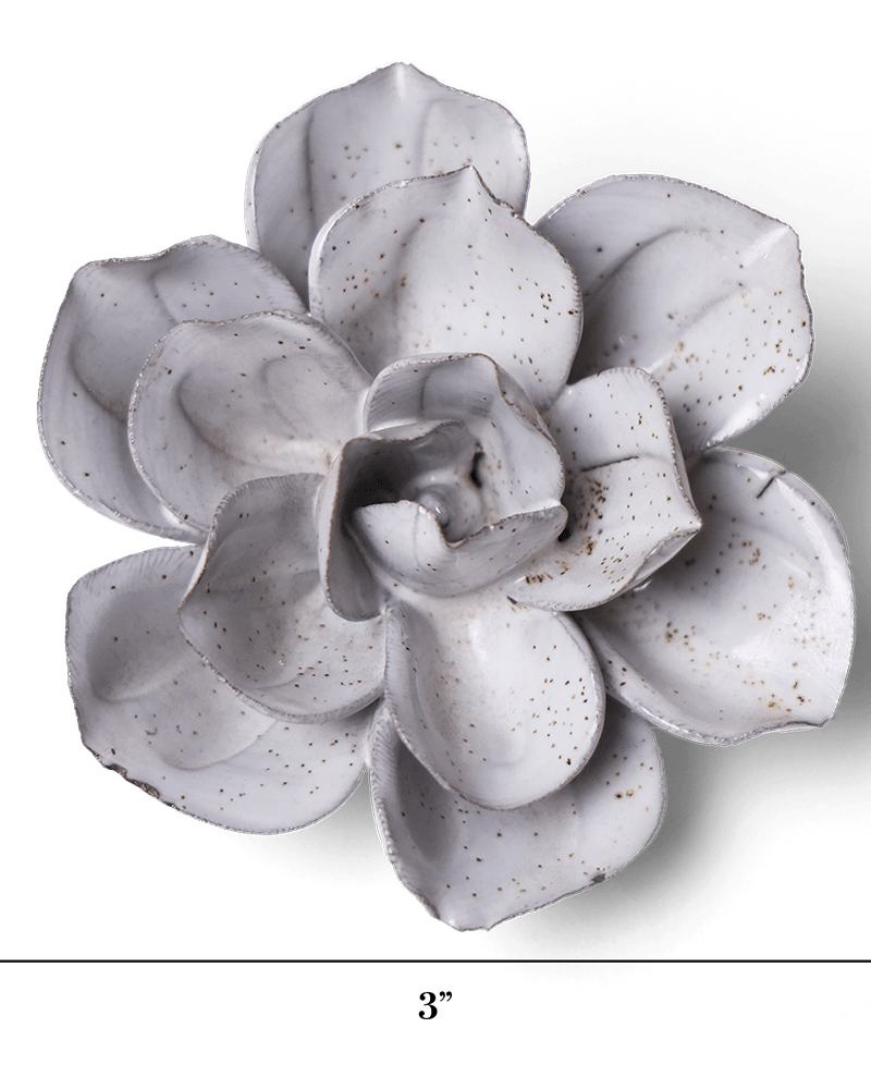 Japan Ceramic Flower White Speckle Gardenia - Chive UK Wholesale