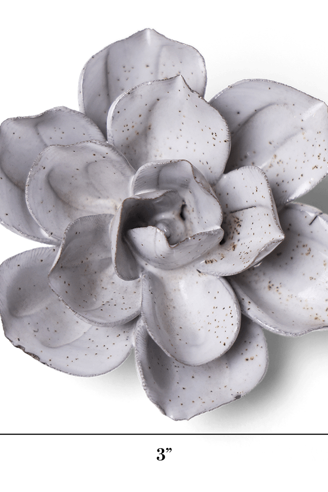 Japan Ceramic Flower White Speckle Gardenia - Chive UK Wholesale