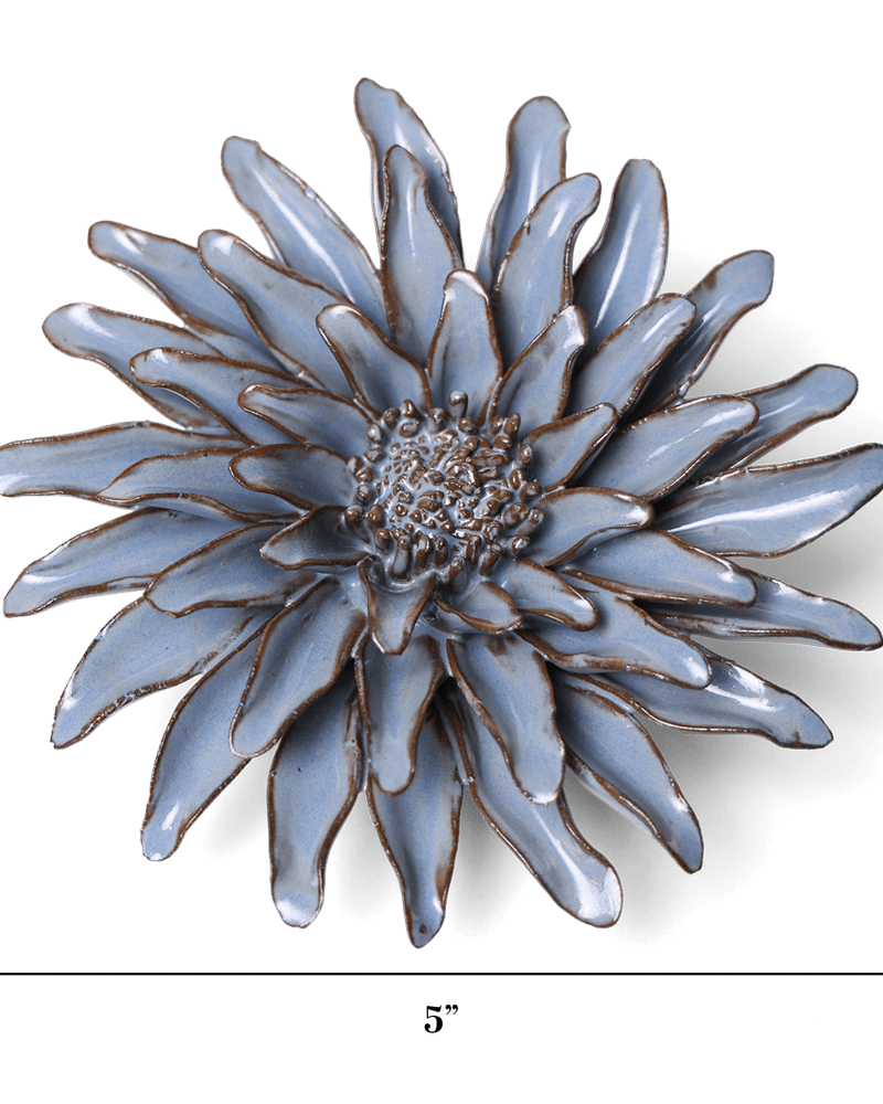Japan Ceramic Flower Grey Gerbera Daisy - Chive UK Wholesale