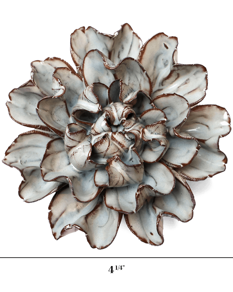 Japan Ceramic Flower Chocolate Mint Hibiscus - Chive UK Wholesale