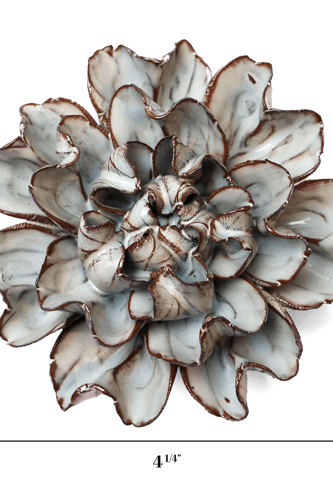 Japan Ceramic Flower Chocolate Mint Hibiscus - Chive UK Wholesale