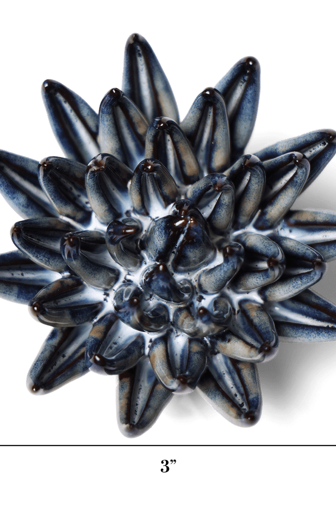 Japan Ceramic Flower Black Cactus Flower - Chive UK Wholesale