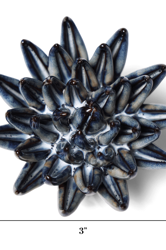 Japan Ceramic Flower Black Cactus Flower - Chive UK Wholesale