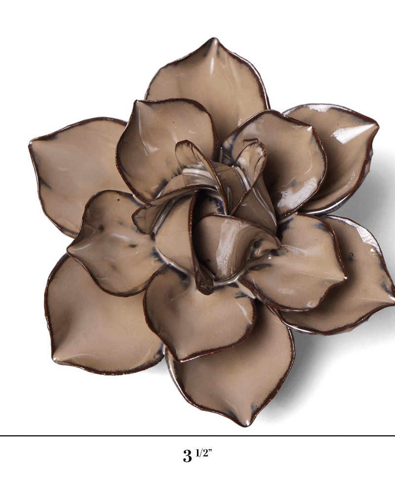 Japan Ceramic Flower Brown Cactus Flower - Chive UK Wholesale