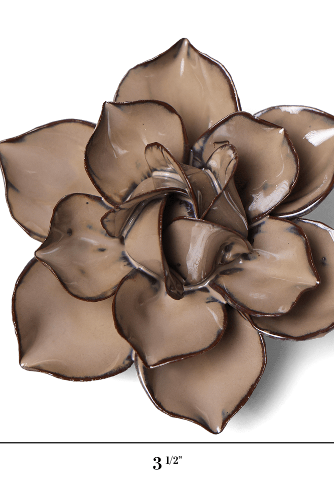 Japan Ceramic Flower Brown Cactus Flower - Chive UK Wholesale