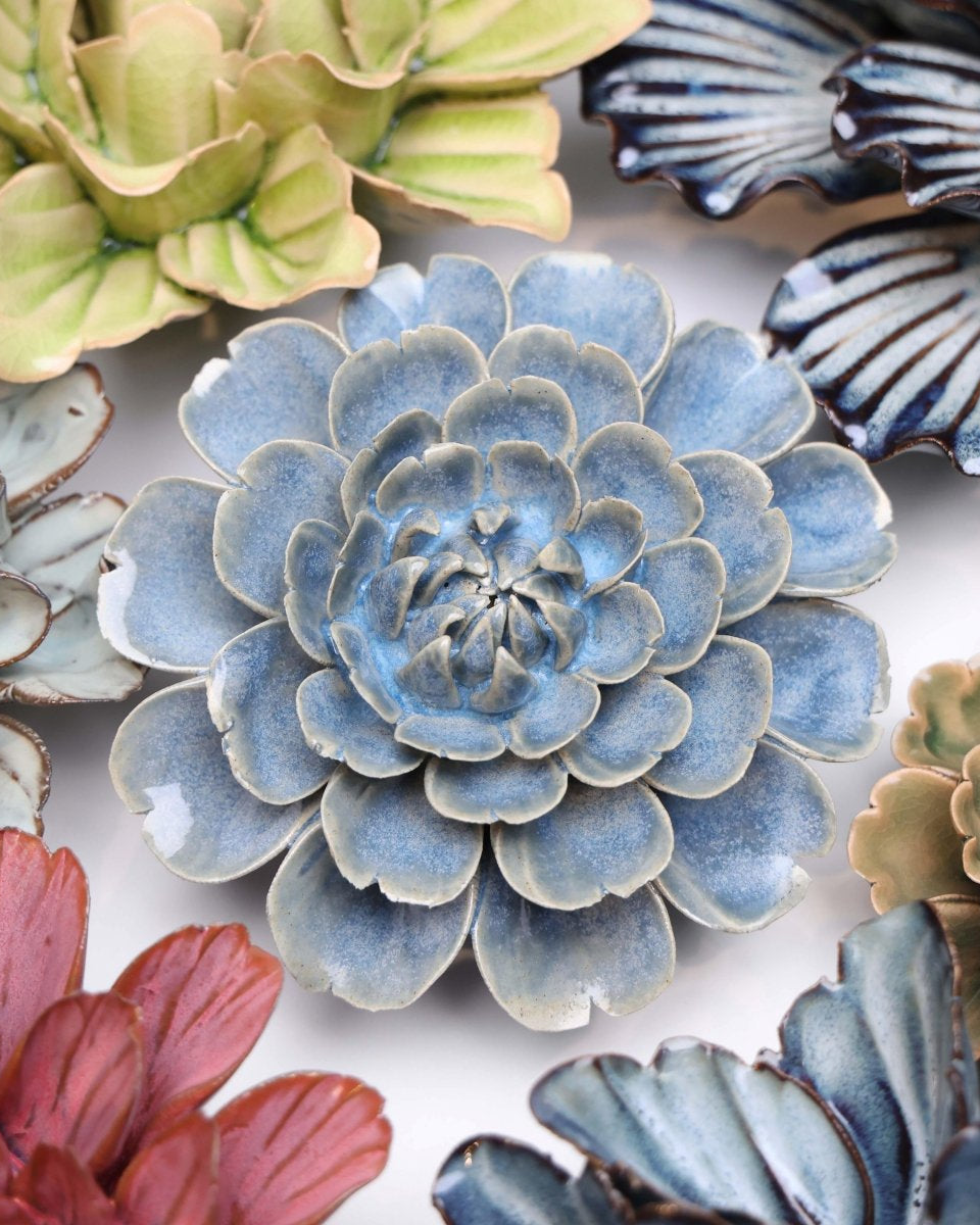 Japan Ceramic Flower Blue Cosmos - Chive UK Wholesale