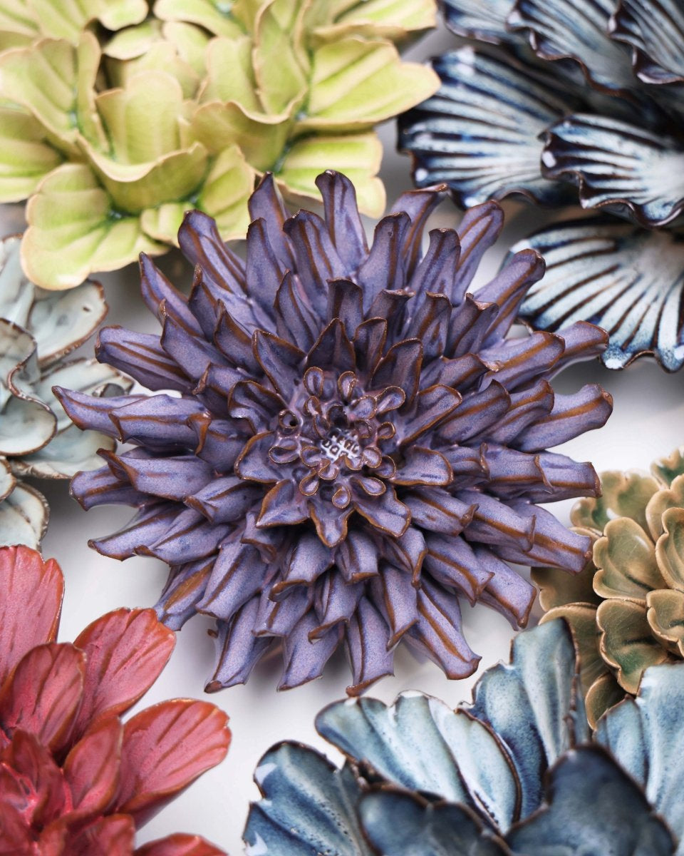 Japan Ceramic Flower Lilac Spider Mum - Chive UK Wholesale