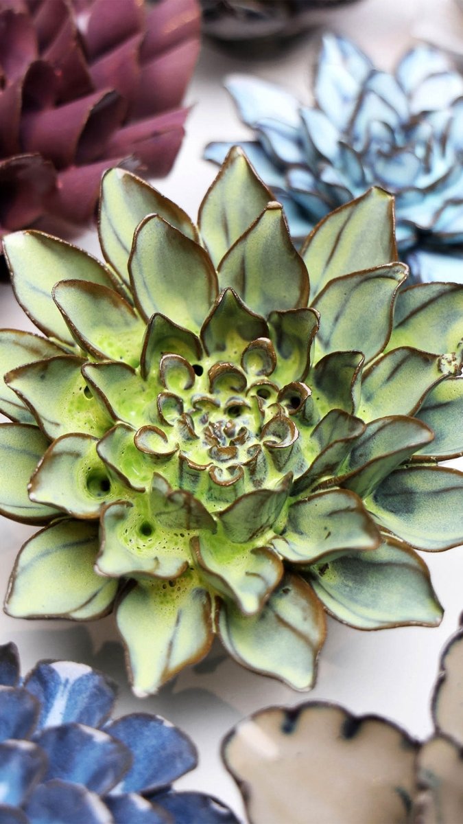 JA06 Pear Green Calico Aster - Chive UK Wholesale