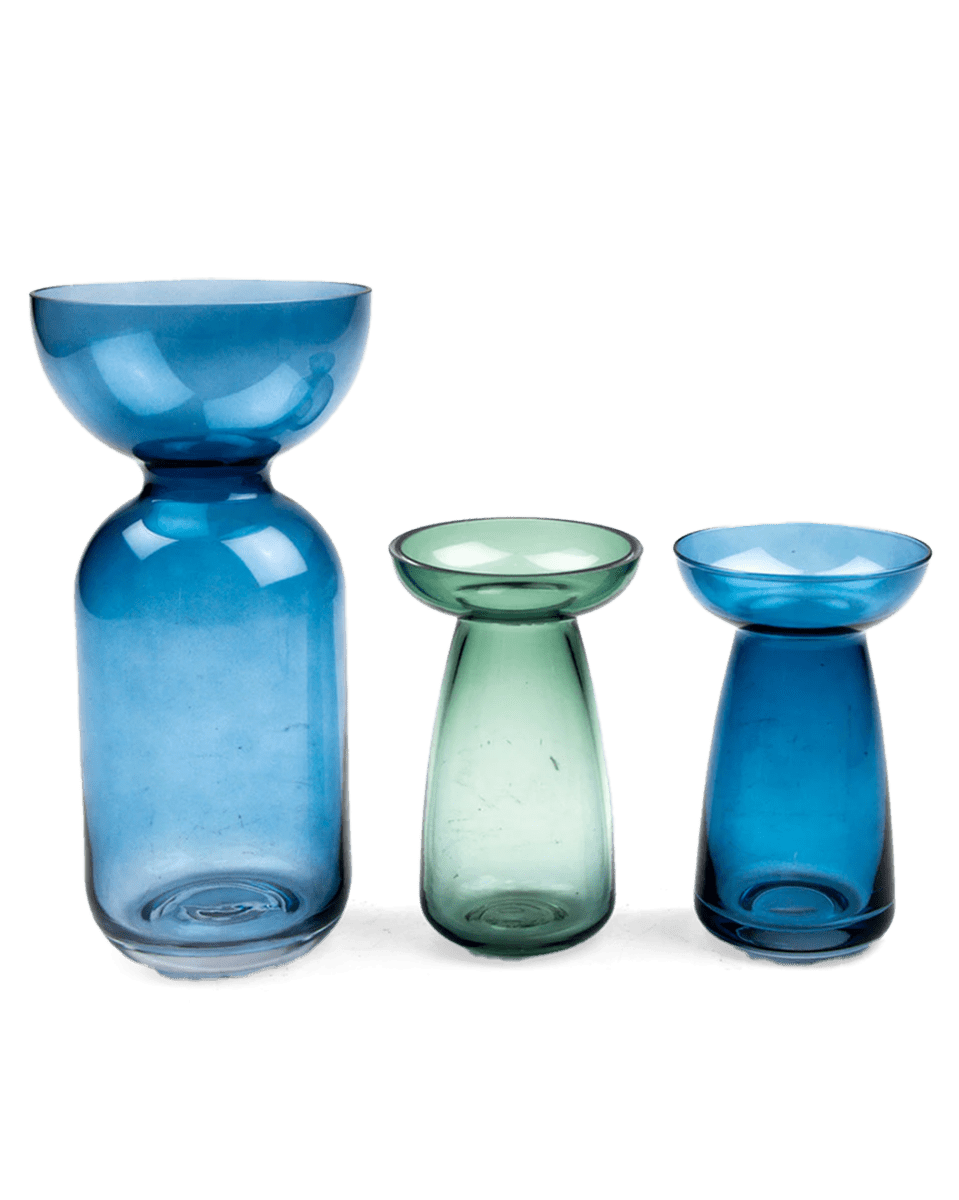 Jaffa Bulb Forcer Glass Flower Vase - Chive UK Wholesale