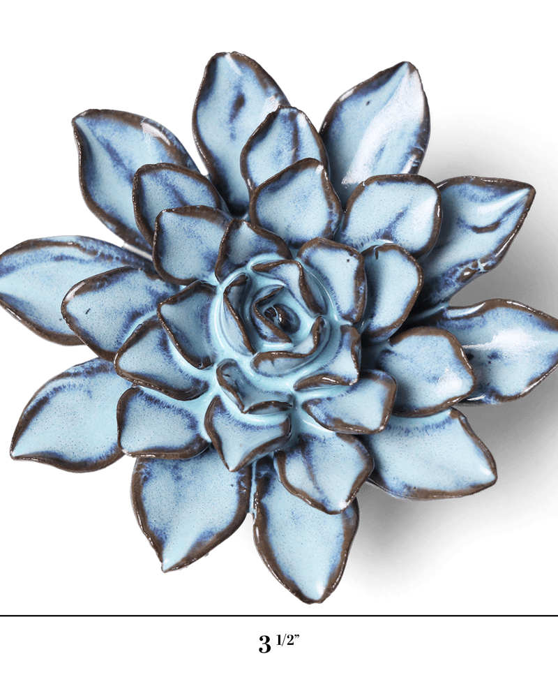 Japan Ceramic Flower Blue Brown Aster - Chive UK Wholesale
