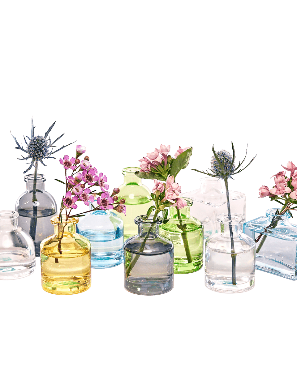 Loft Glass Vintage Bud Vases For Weddings - Chive UK Wholesale