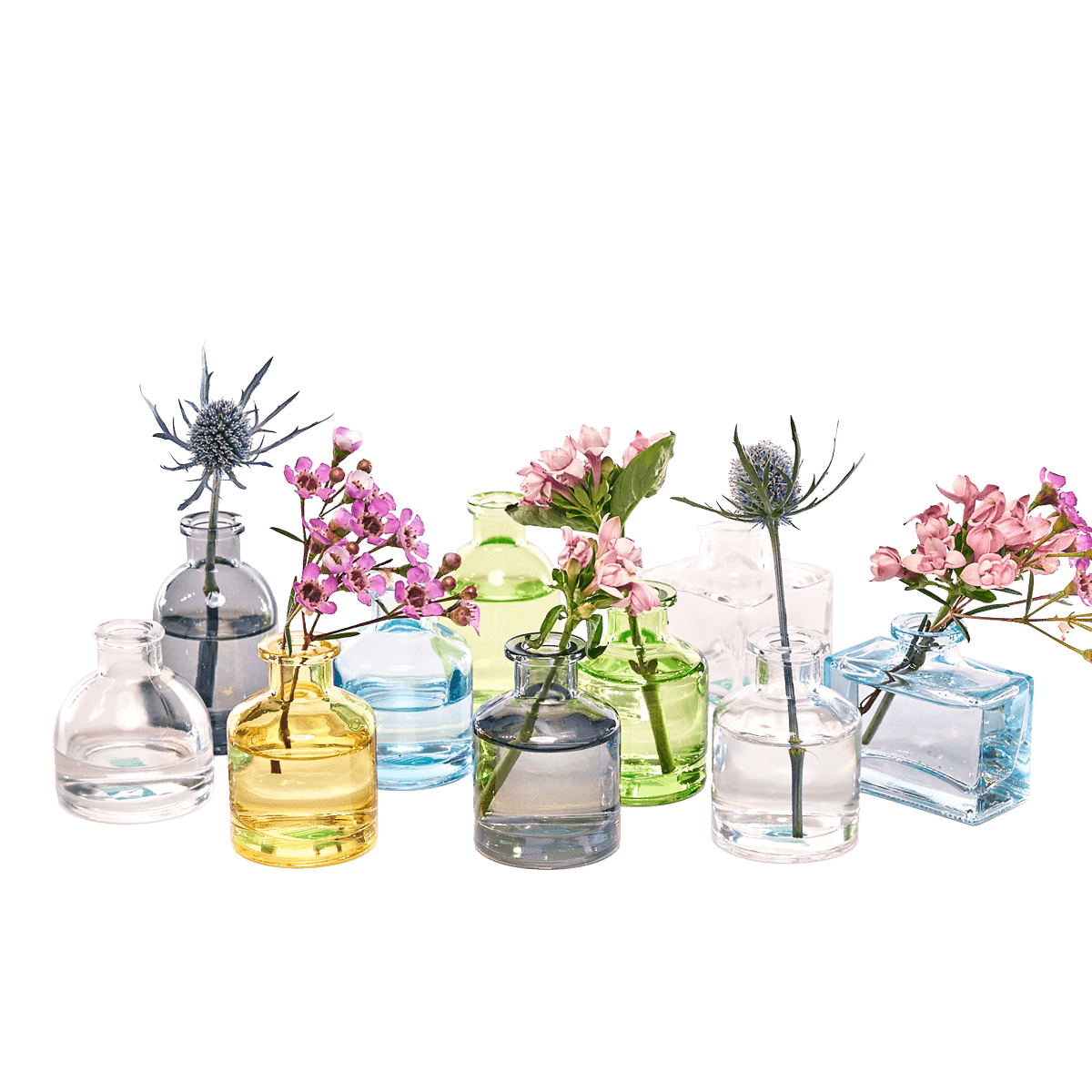 Loft Glass Vintage Bud Vases For Weddings - Chive UK Wholesale