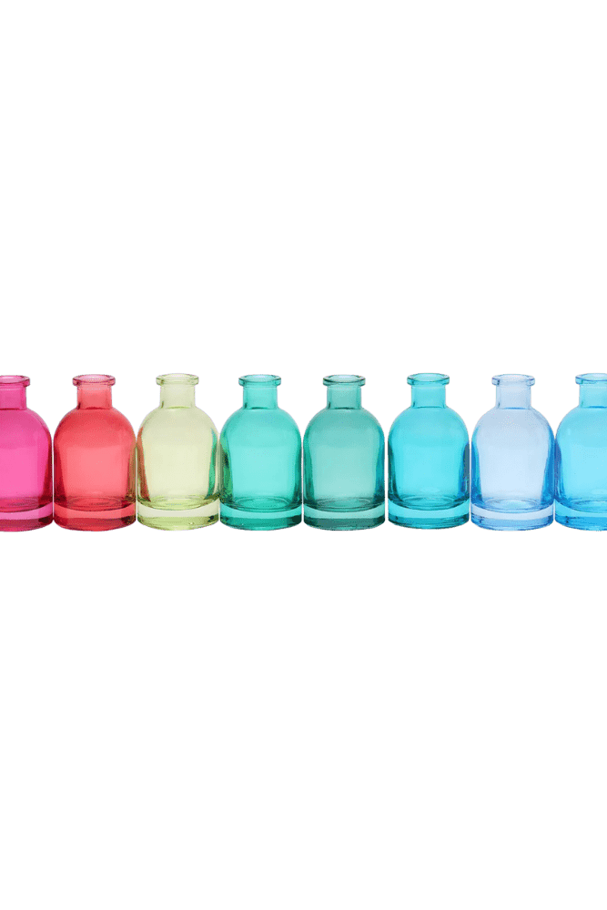 Loft Glass Bud Vase Jewel Tone 10pc Kits - Chive UK Wholesale