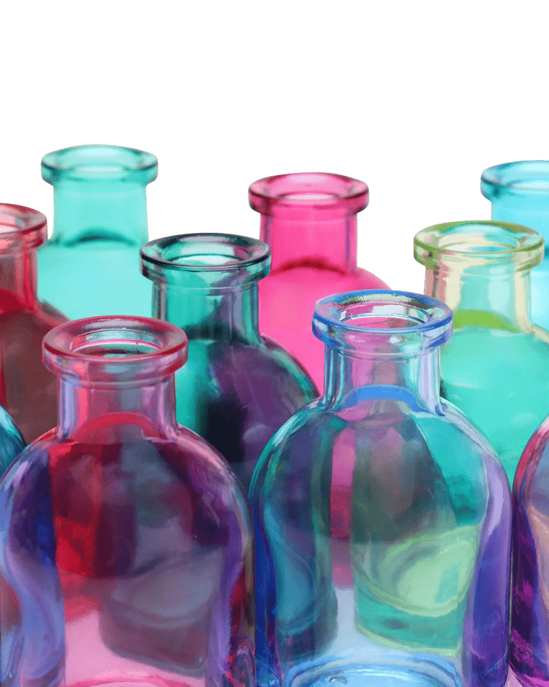 Loft Glass Bud Vase Jewel Tone 10pc Kits - Chive UK Wholesale