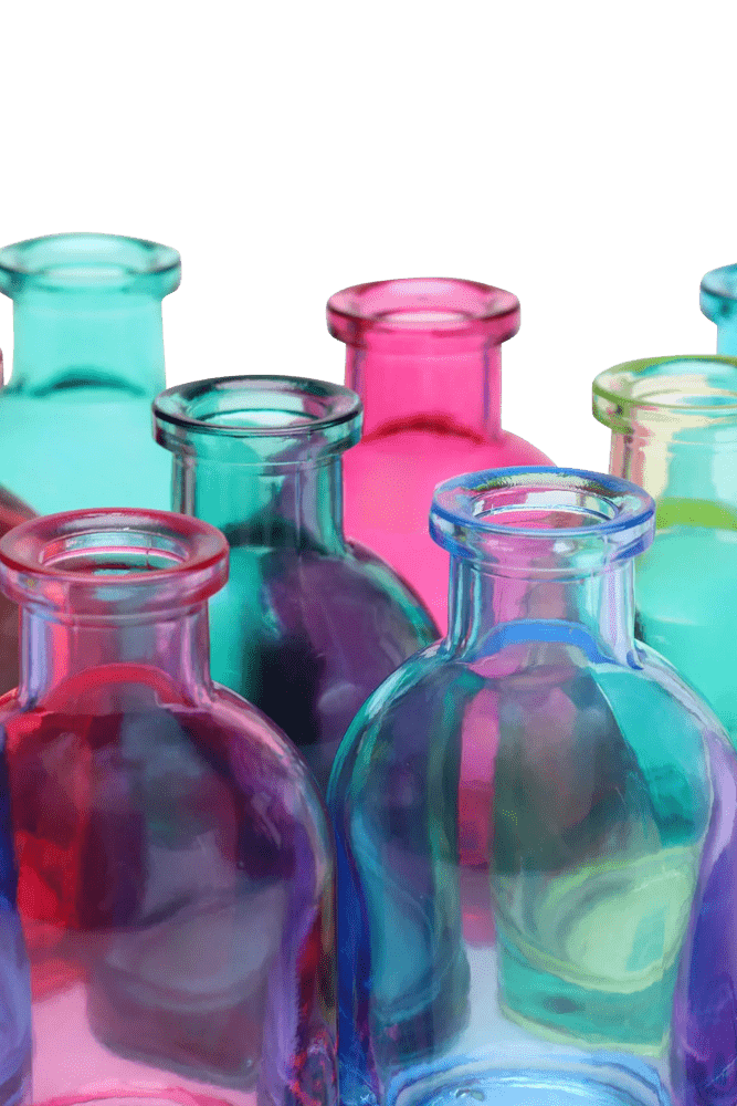 Loft Glass Bud Vase Jewel Tone 10pc Kits - Chive UK Wholesale
