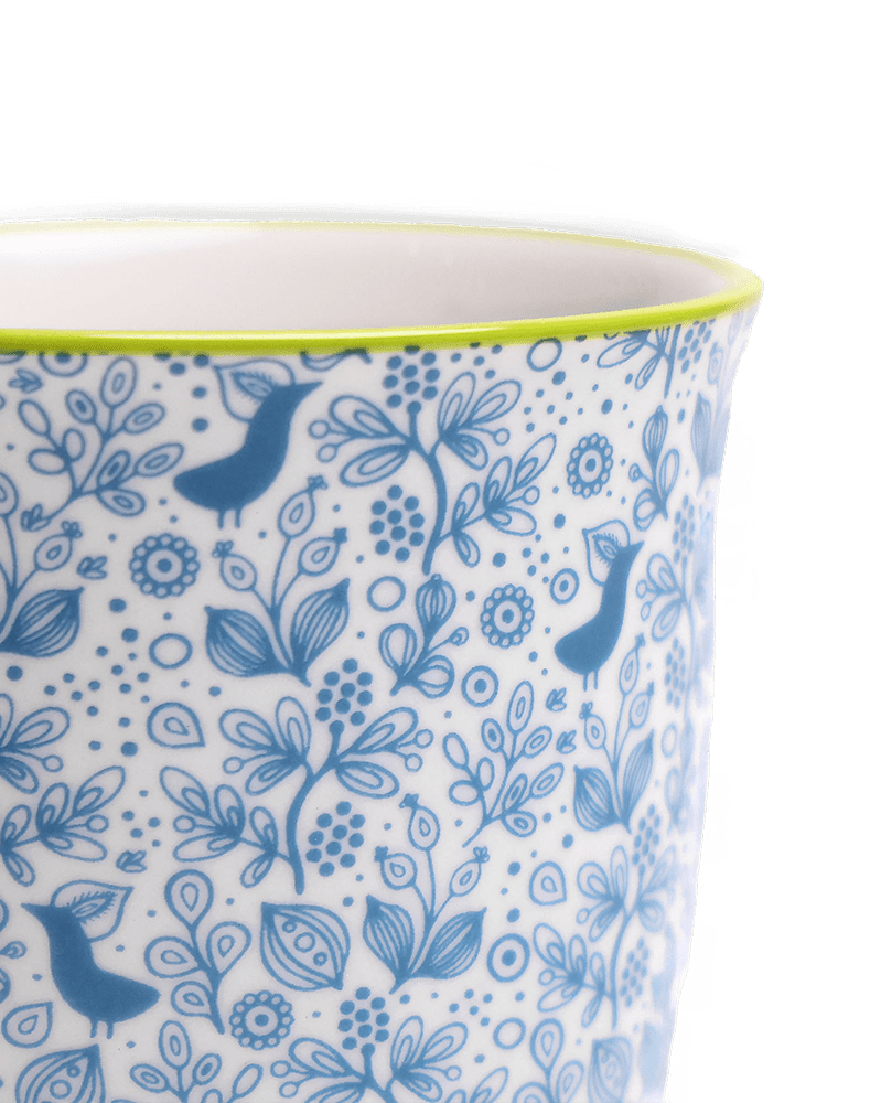 Liberte Porcelain Pot And Saucer Set With Drainage - Chive UK Wholesale