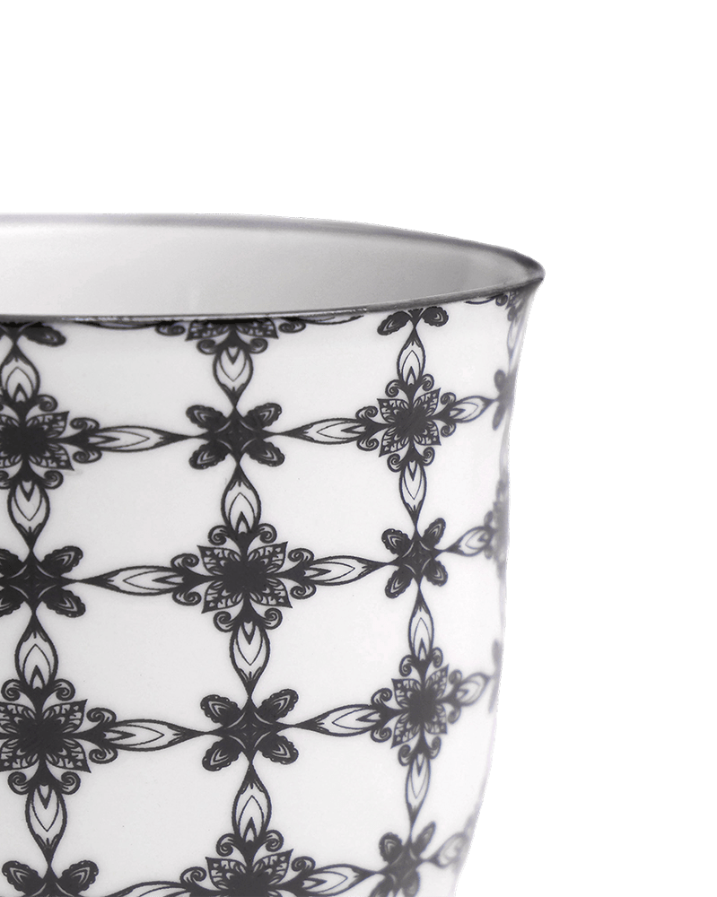 Liberte Porcelain Pot And Saucer Set With Drainage - Chive UK Wholesale