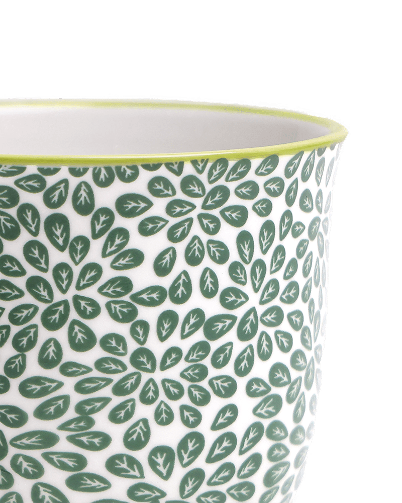 Liberte Porcelain Pot And Saucer Set With Drainage - Chive UK Wholesale