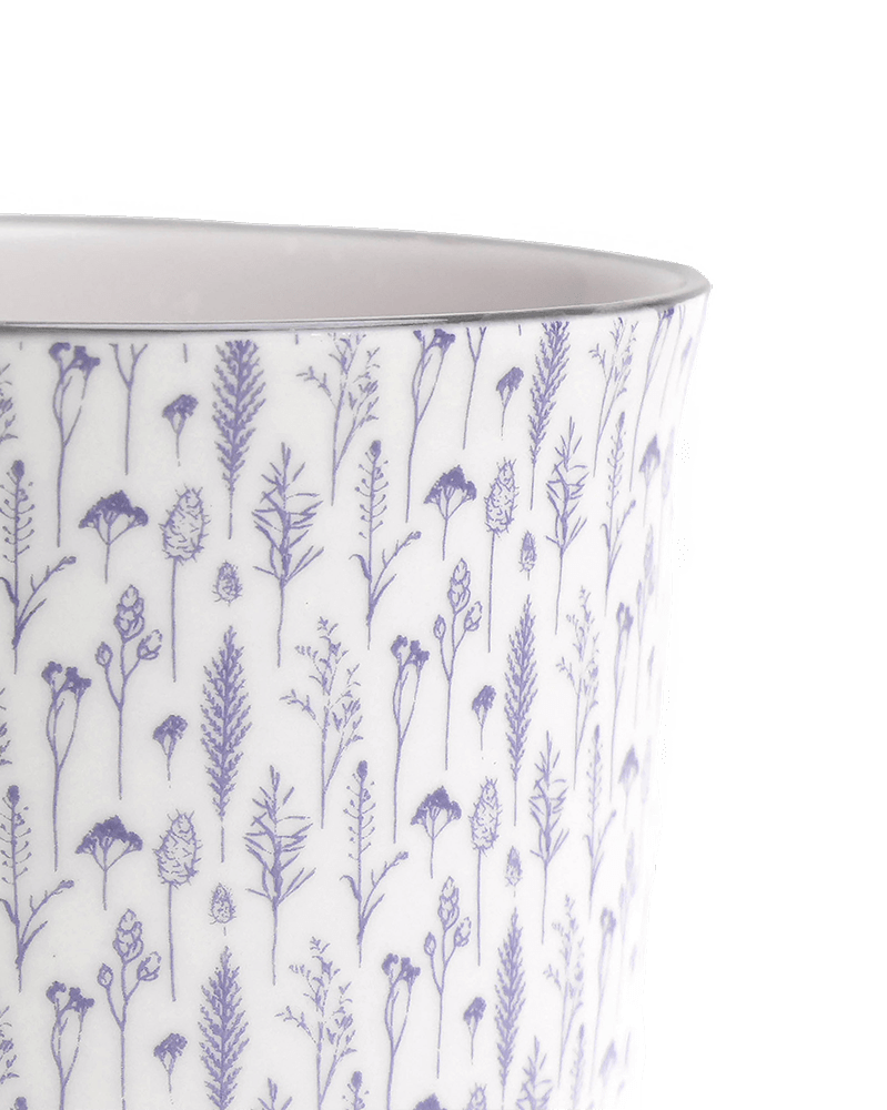 Liberte Porcelain Pot And Saucer Set With Drainage - Chive UK Wholesale