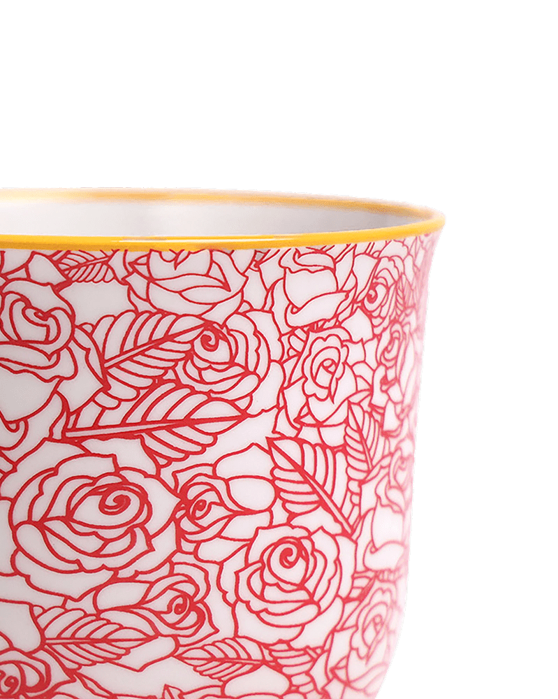 Liberte Porcelain Pot And Saucer Set With Drainage - Chive UK Wholesale