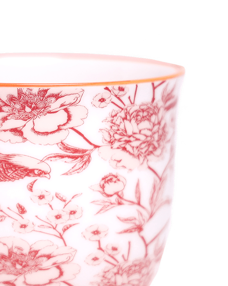 Liberte 5 Porcelain Pot And Saucer With Drainage - Chive UK Wholesale