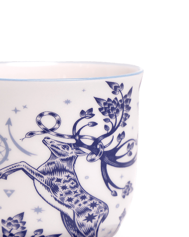 Liberte 5 Porcelain Pot And Saucer With Drainage - Chive UK Wholesale