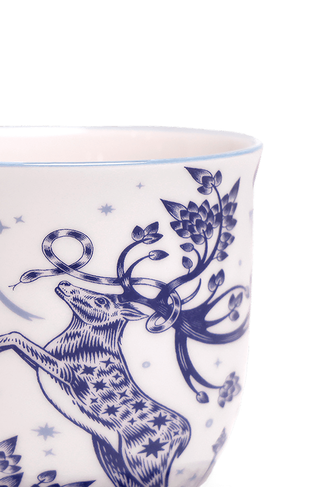 Liberte 5 Porcelain Pot And Saucer With Drainage - Chive UK Wholesale