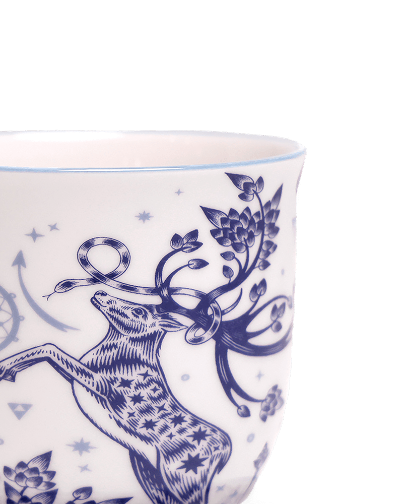 Liberte 5 Porcelain Pot And Saucer With Drainage - Chive UK Wholesale