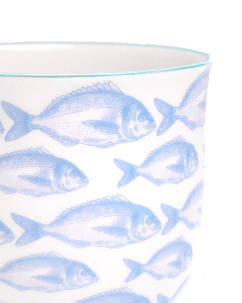 Liberte 5 Porcelain Pot And Saucer With Drainage - Chive UK Wholesale