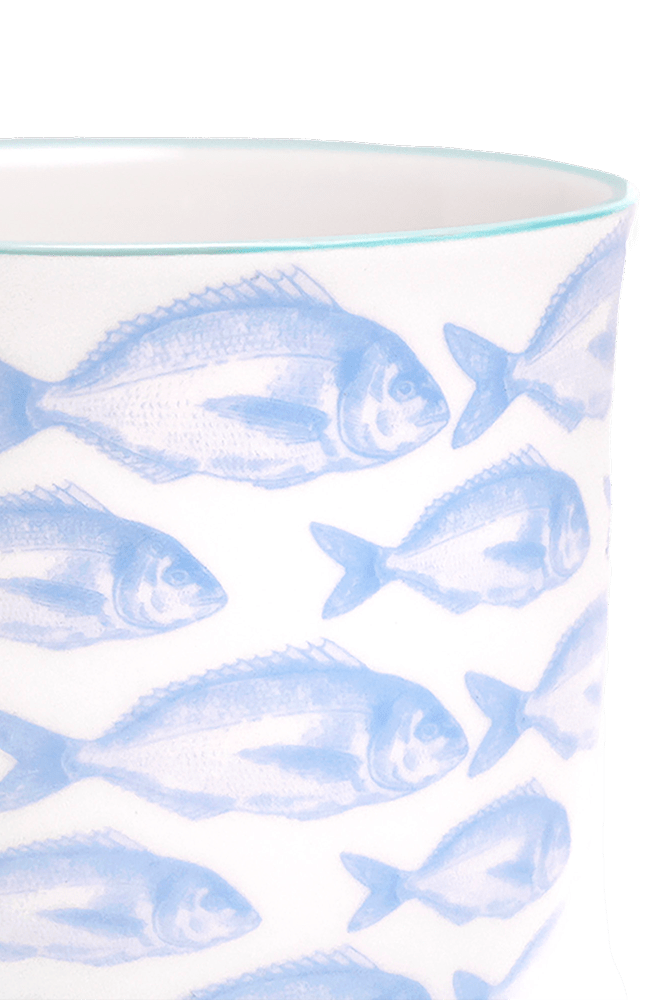 Liberte 5 Porcelain Pot And Saucer With Drainage - Chive UK Wholesale