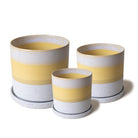 Minute Ceramic Pot And Saucer With Drainage Sets - Chive UK Wholesale