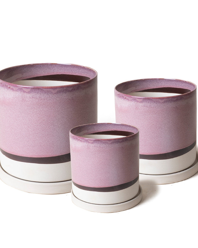 Minute Ceramic Pot And Saucer With Drainage Sets - Chive UK Wholesale