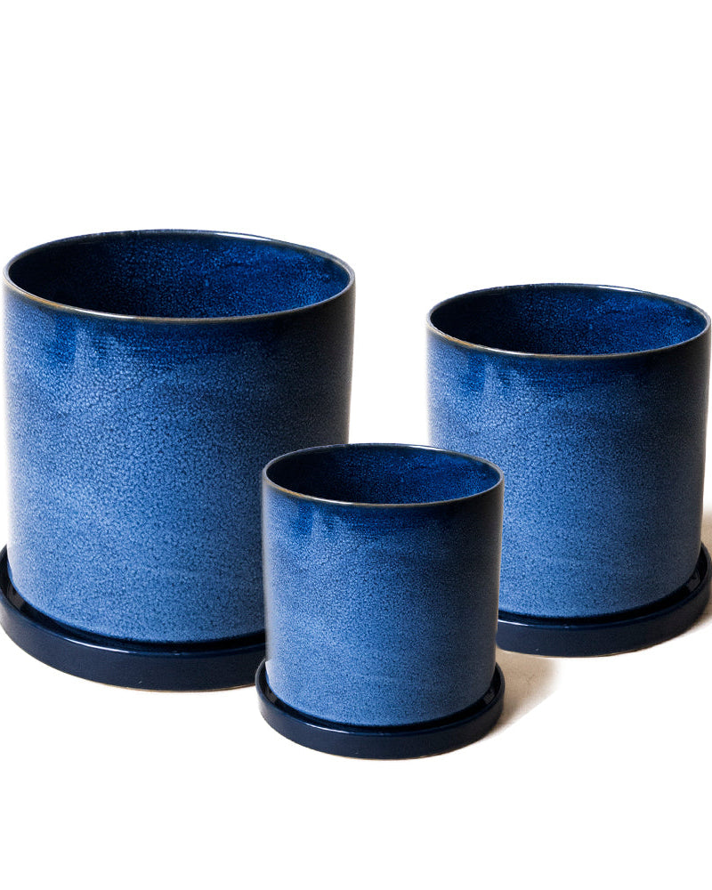Minute Ceramic Pot And Saucer With Drainage Sets - Chive UK Wholesale