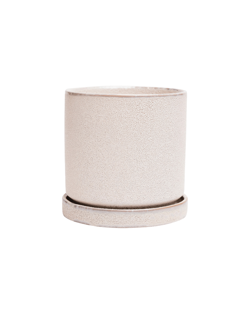 Minute Ceramic Pot And Saucer Set With Drainage - Chive UK Wholesale