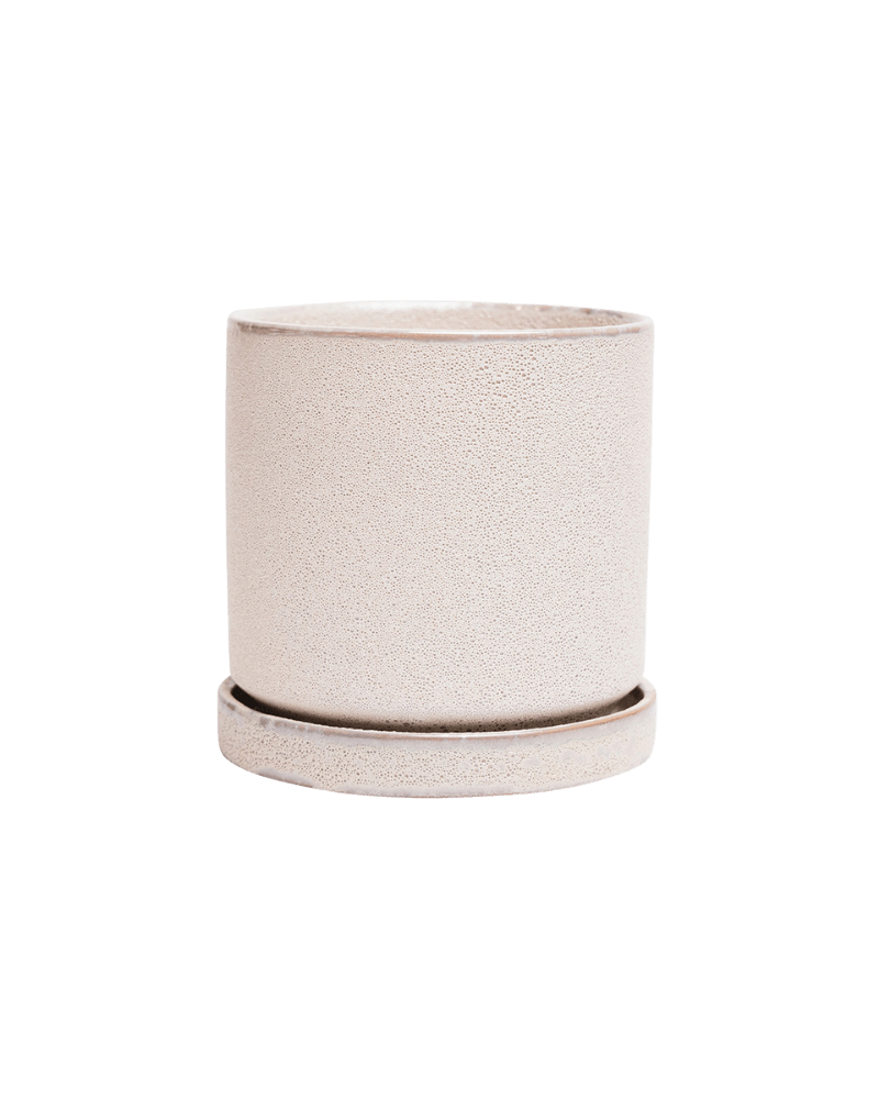 Minute Ceramic Pot And Saucer Set With Drainage - Chive UK Wholesale
