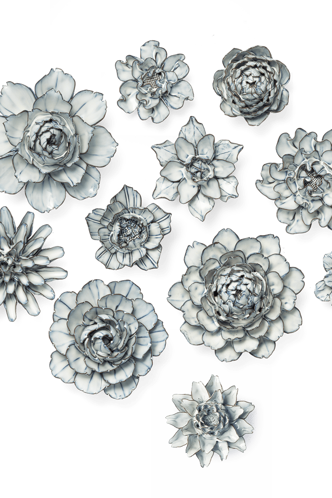 Nantucket Ceramic Flower Blue White Purslane - Chive UK Wholesale