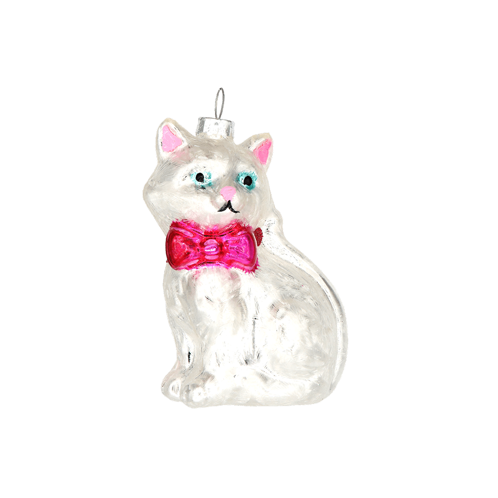 Kitty with Bow Ornament - Chive UK Wholesale